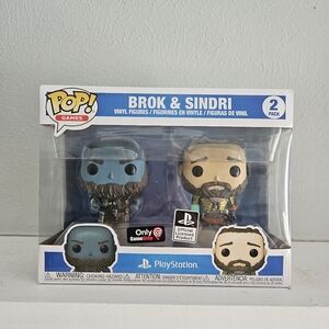 New In Box- Funko Pop! Games Playstation-God Of War Brok & Sindri 2 Pack Set